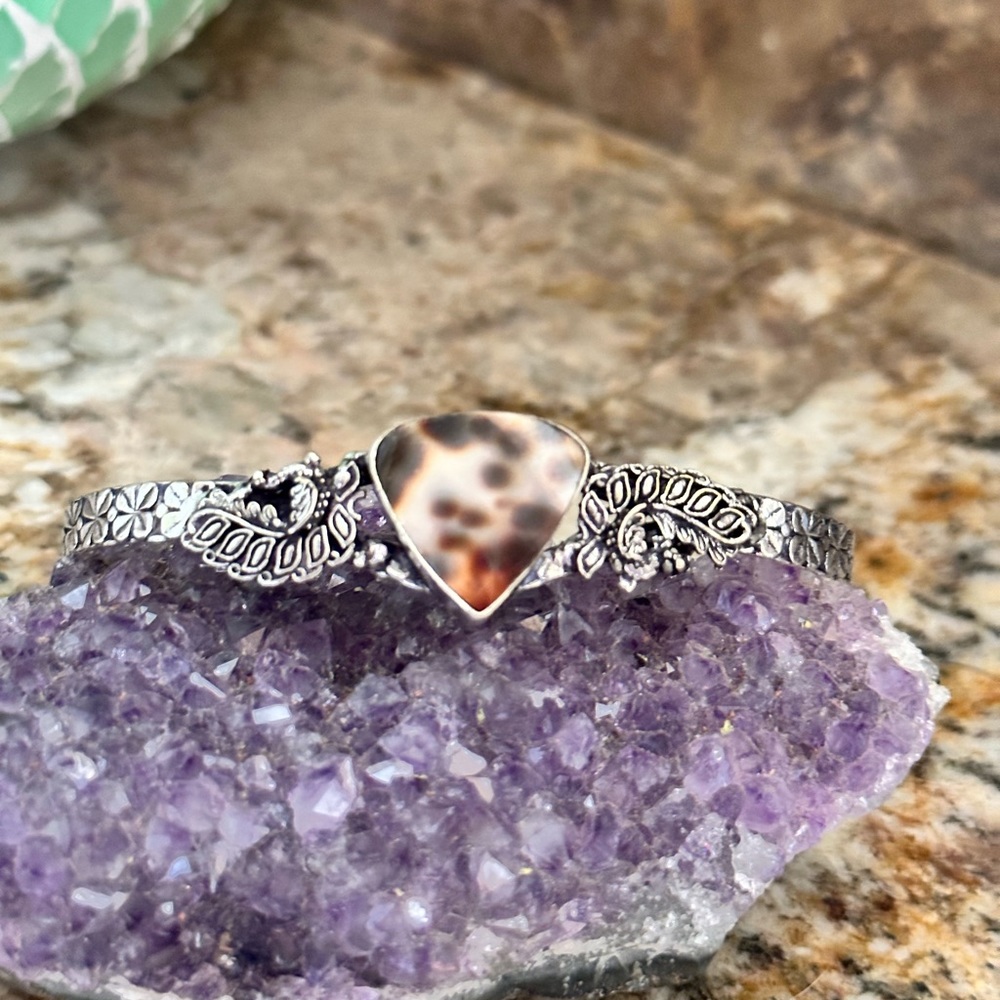 COPY - Silver Cowrie Shell Cuff Bracelet - Picture 2 of 6